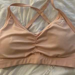 gymshark minimal sports bra pink, size XS